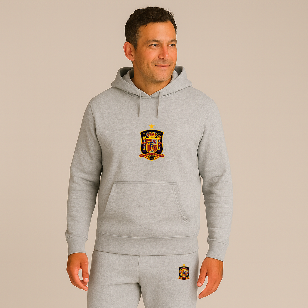 Men's Spain National Soccer Team Hoodie Joggers Set