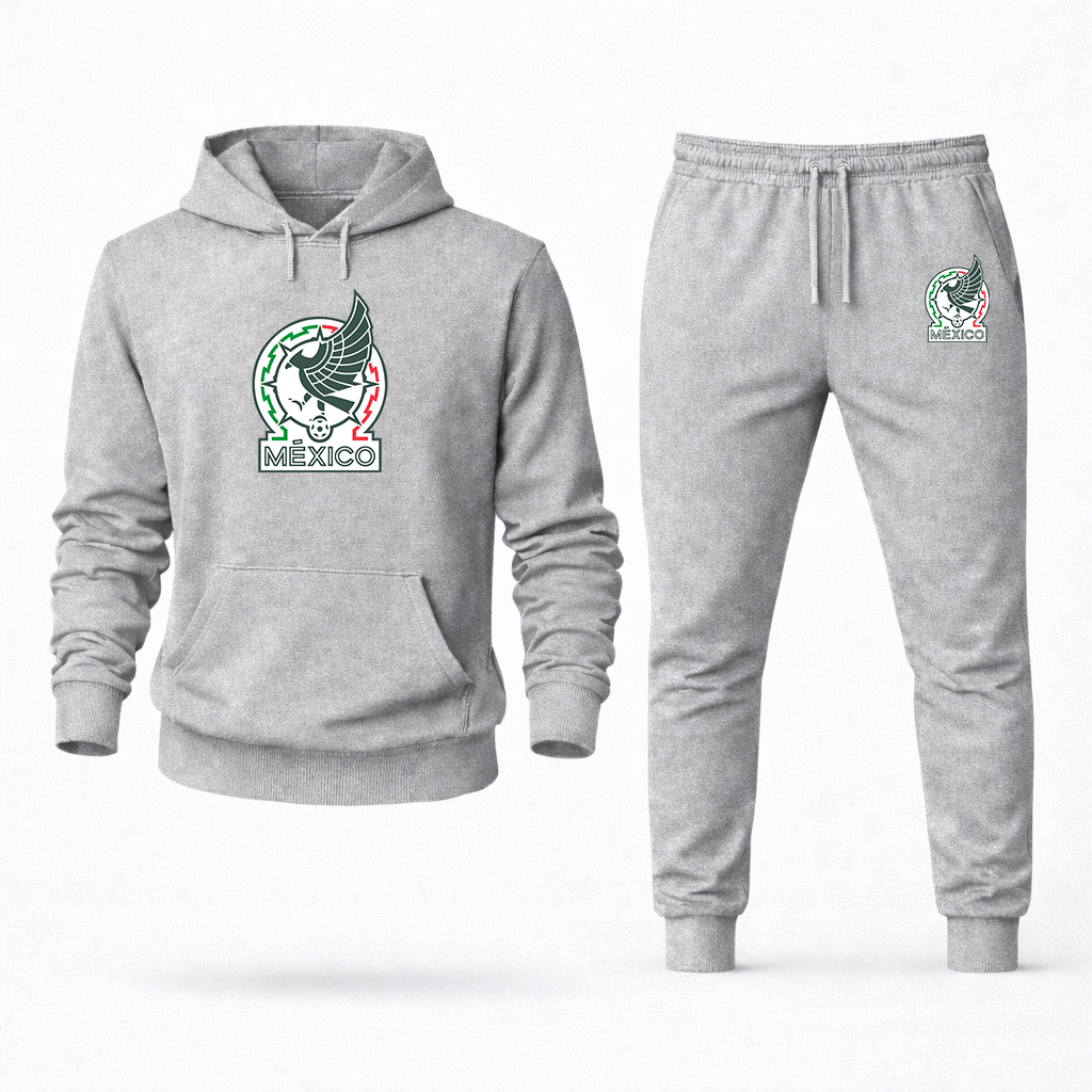 Men’s Mexico Soccer Soccer Logo Hoodie Joggers Set