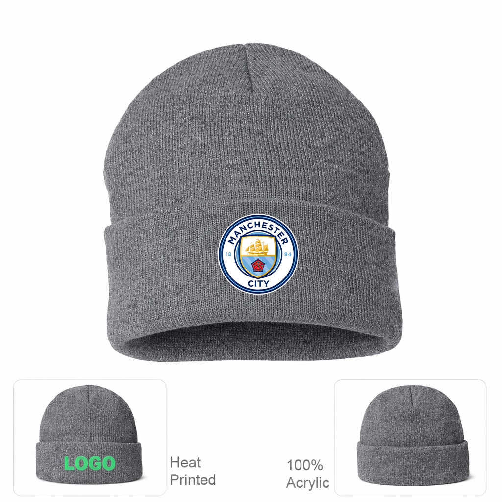 Manchester City Soccer Beanie Hat