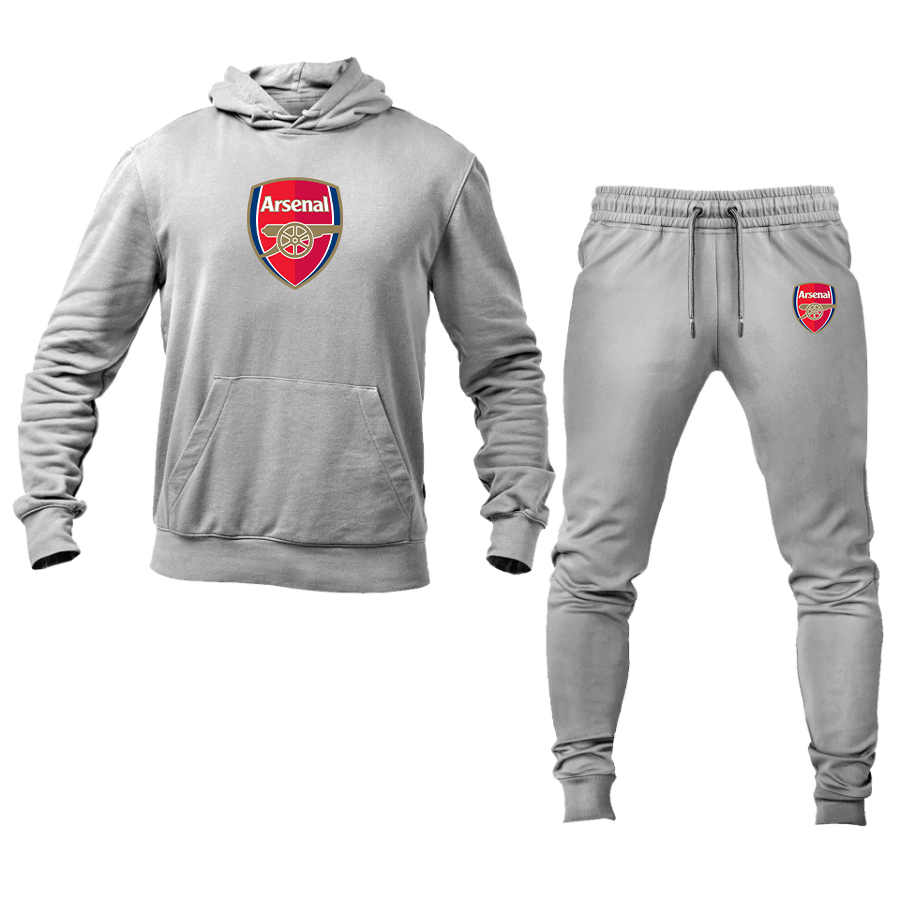 Men's Arsenal Soccer Logo Hoodie Joggers Set