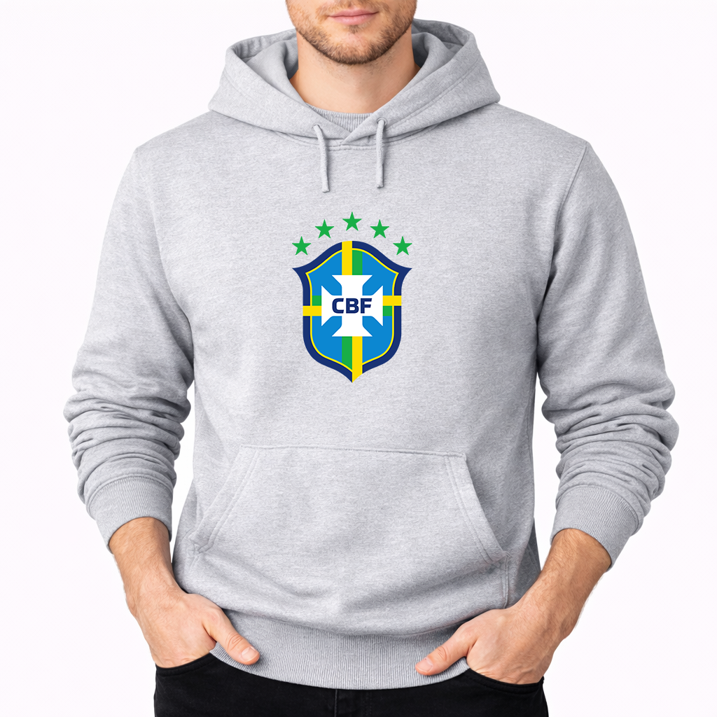 Men's Brazil National Soccer Team Pullover Hoodie