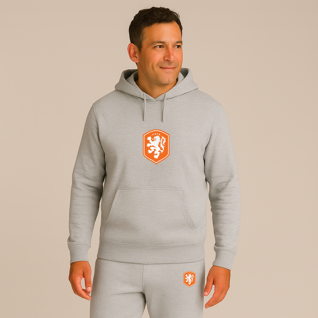 Men's Netherlands National Soccer Team Hoodie Joggers Set