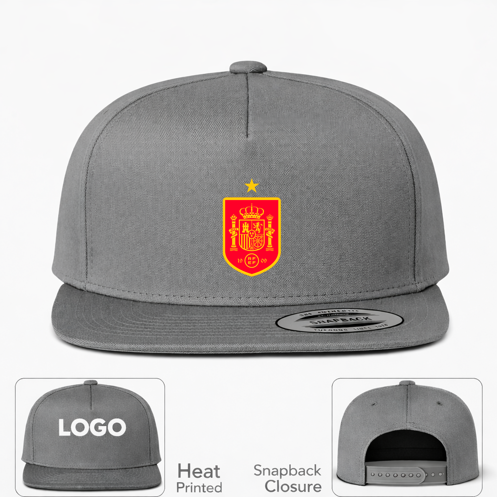 Spain Red Logo National Soccer Team Snapback Hat