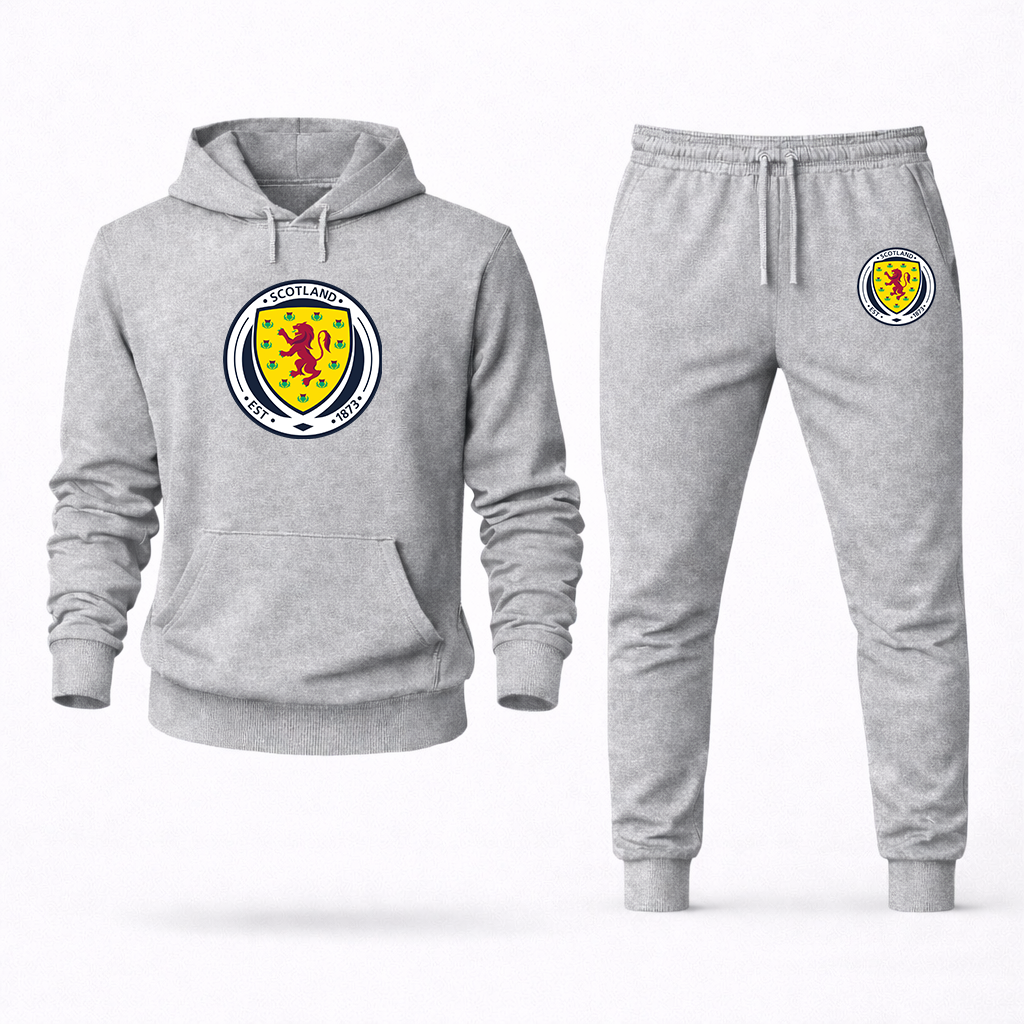 Men's Scotland National Soccer Team Hoodie Joggers Set