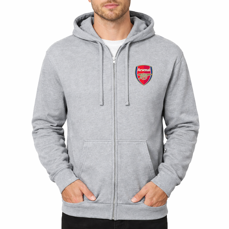 Men's Arsenal Soccer Zipper Hoodie