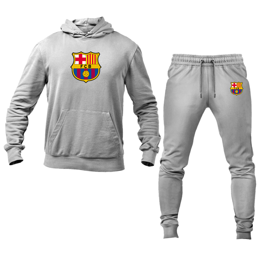 Men's F.C. Barcelona Soccer Logo Hoodie Joggers Set