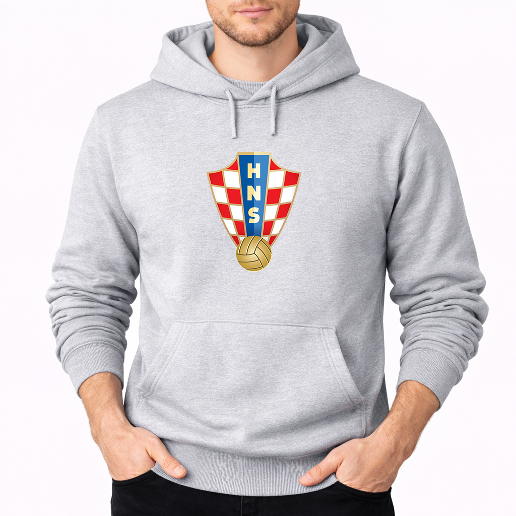 Men's Croatia National Soccer Team Pullover Hoodie