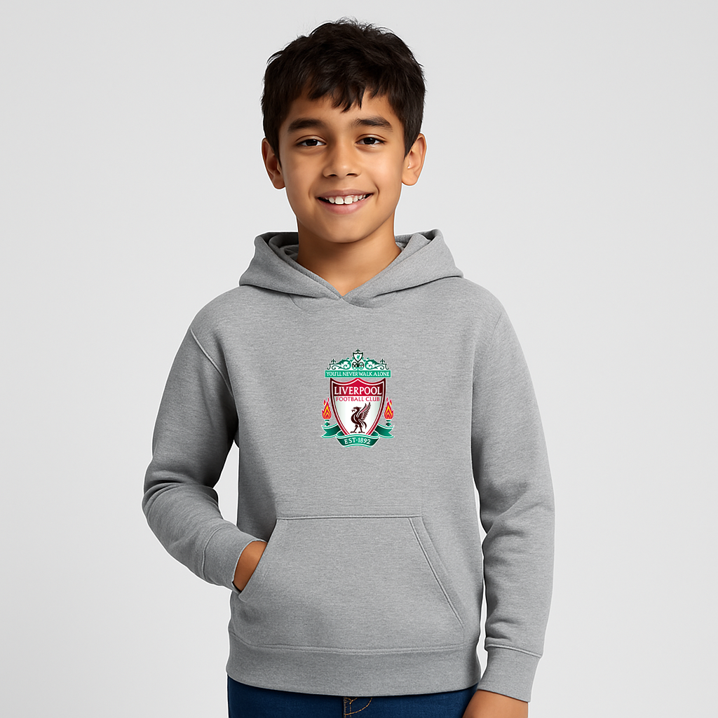 Youth Kids Liverpool Football Club Est.1892 Pullover Hoodie