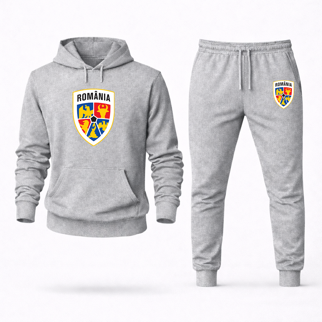 Men's Romania National Soccer Team Hoodie Joggers Set