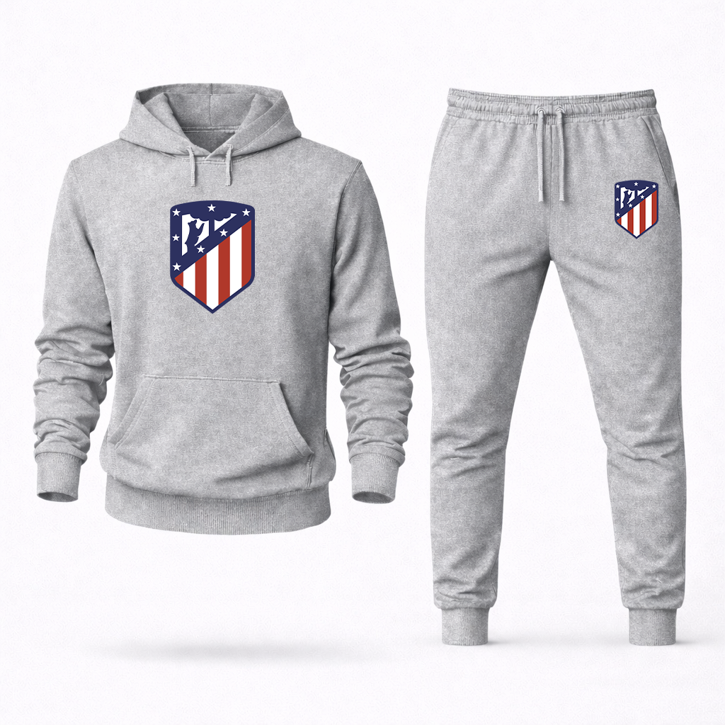 Men's Atletico Madrid FC Logo Hoodie Joggers Set