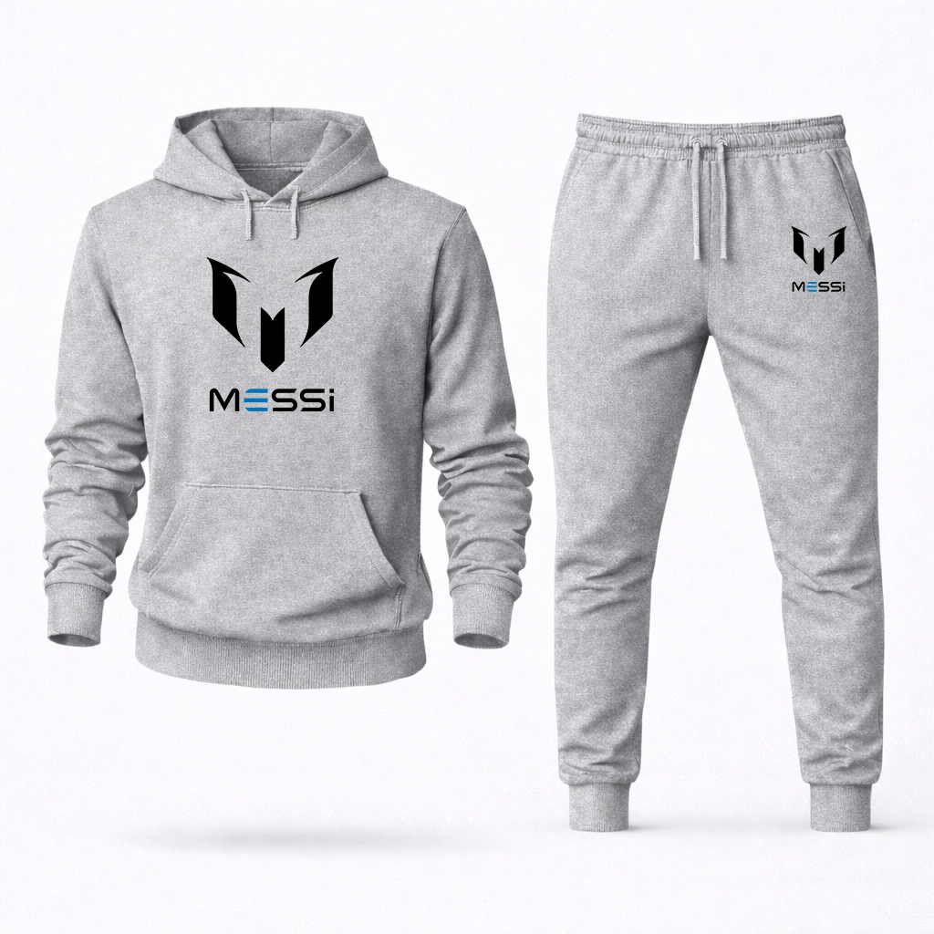 Men's Lionel Messi Air Messi Soccer Logo Hoodie Joggers Set