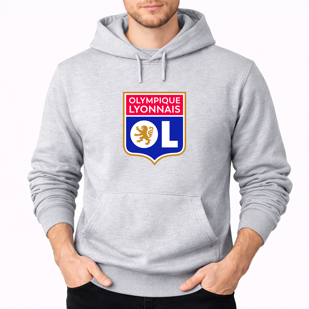 Men's Olympique Lyonnais FC Pullover Hoodie