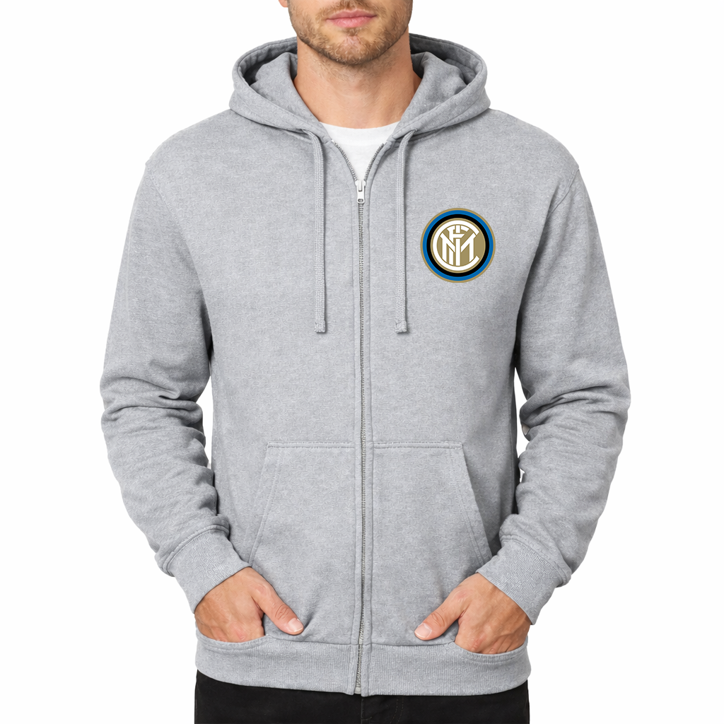 Men's Inter Milan Soccer Zipper Hoodie