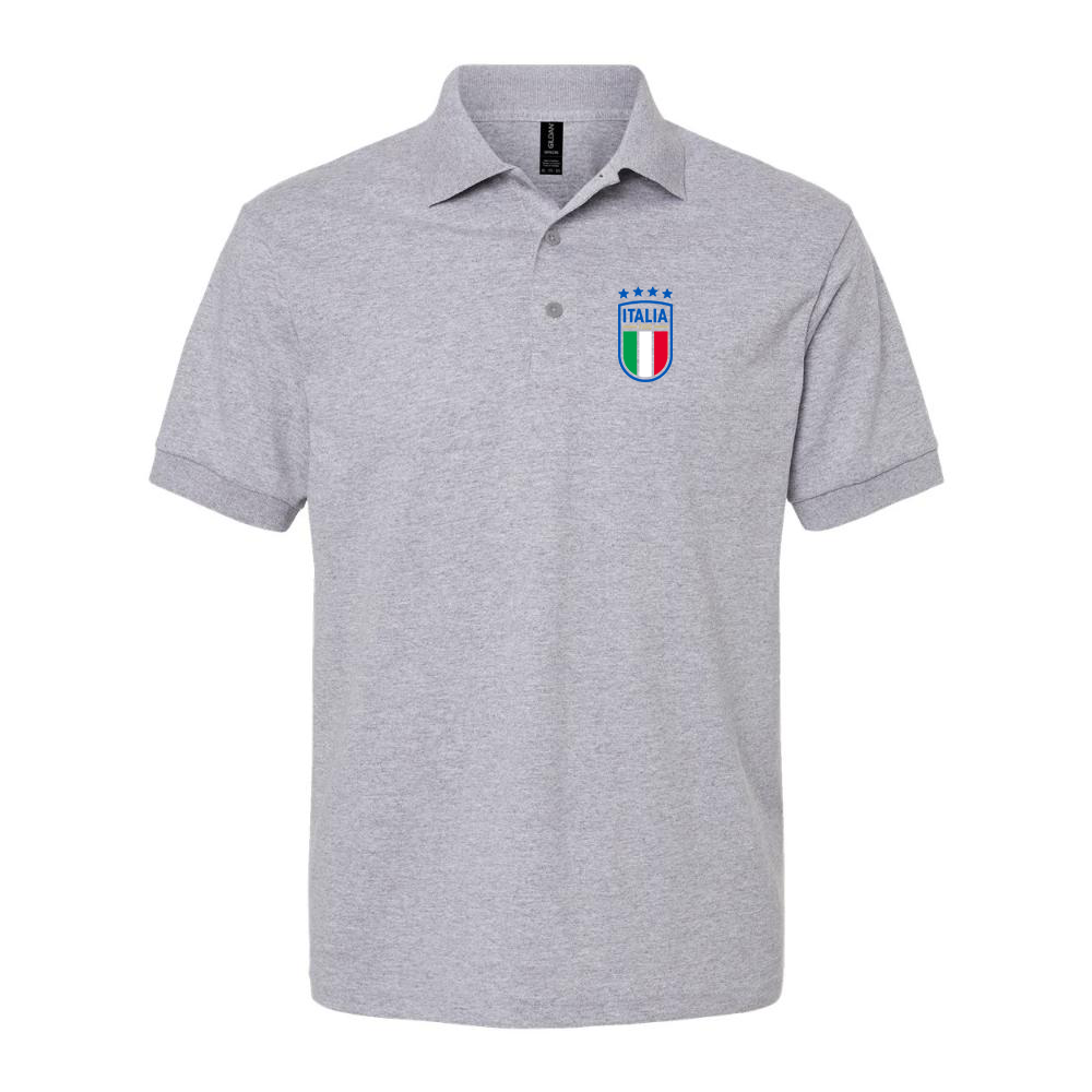 Men's Italy National Soccer Dry Blend Polo