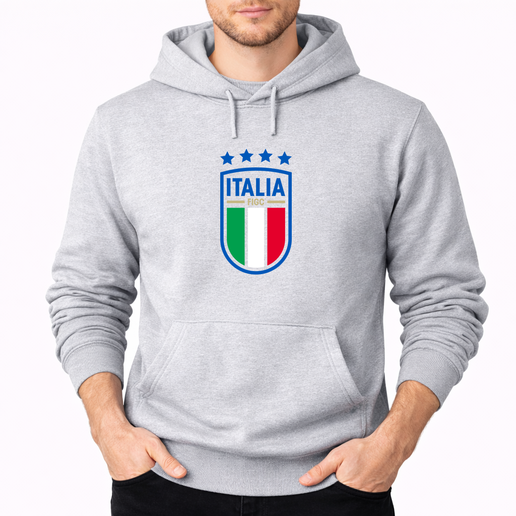 Men's Italy National Soccer Pullover Hoodie