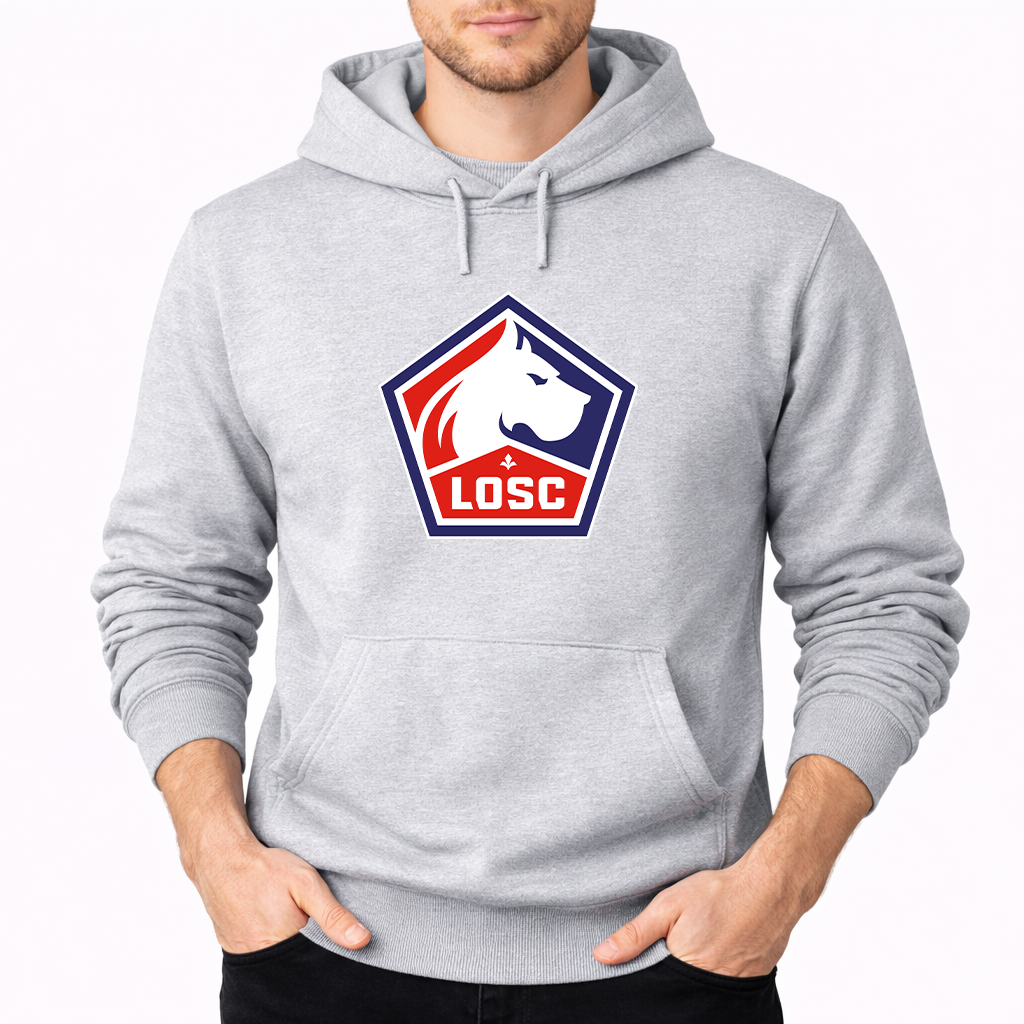Men's Lille Olympique FC Pullover Hoodie