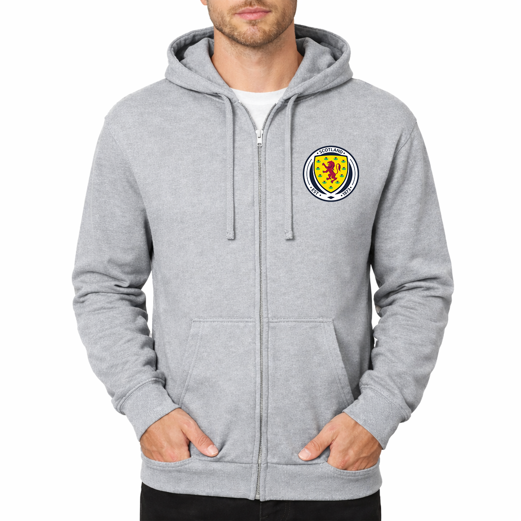 Men's Scotland National Soccer Team Zipper Hoodie