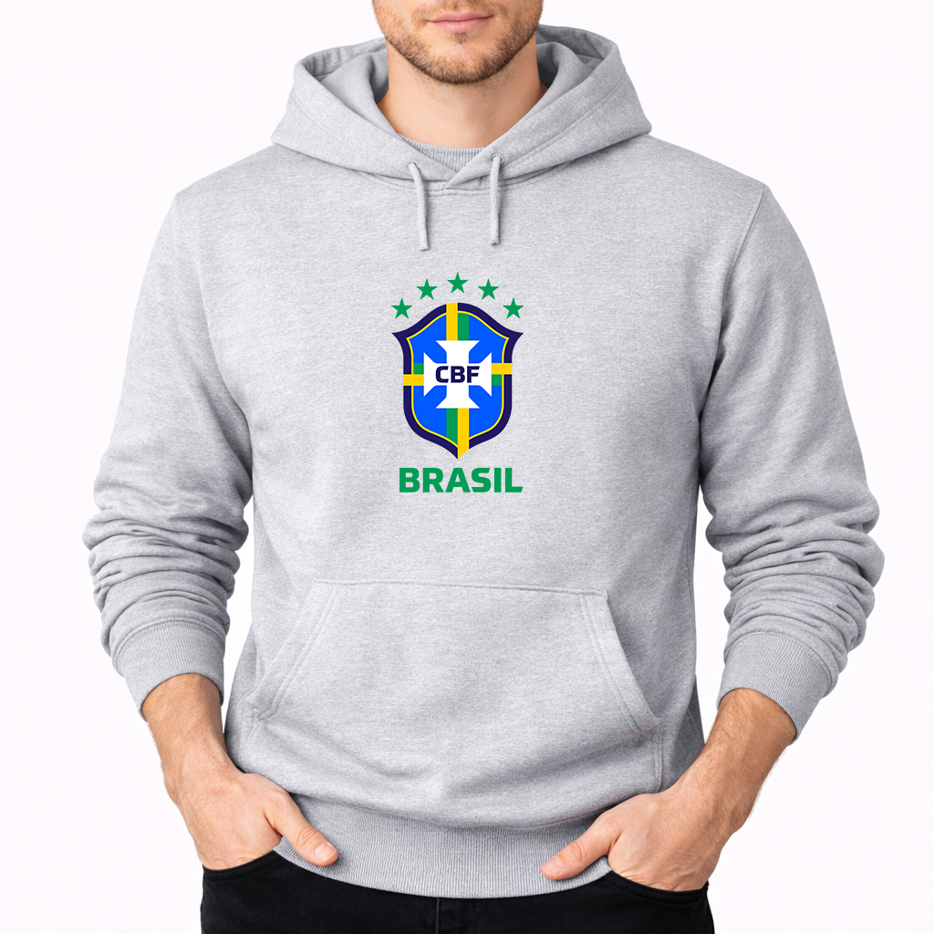 Men's Brasil National Soccer Team Pullover Hoodie