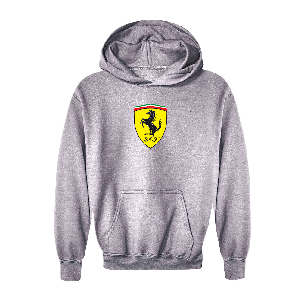 Youth Kids Ferrari Motorsport Car Pullover Hoodie