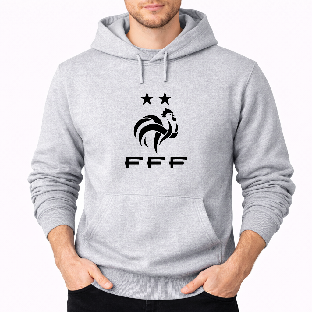 Men's France Soccer Pullover Hoodie