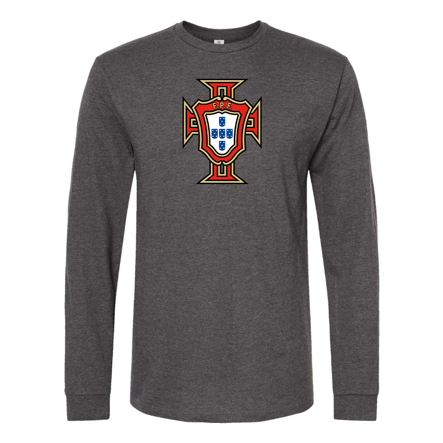 Men's Portugal National Soccer Team Long Sleeve T-Shirt