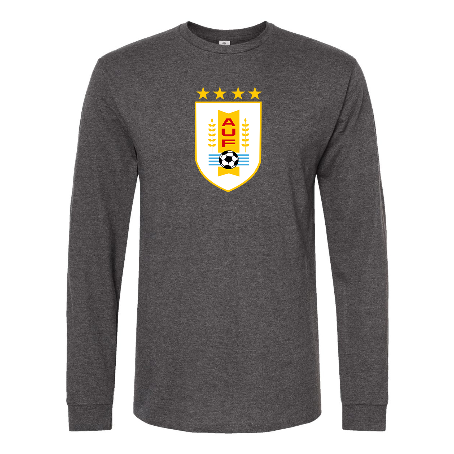 Men's Uruguay National Soccer Team Long Sleeve T-Shirt