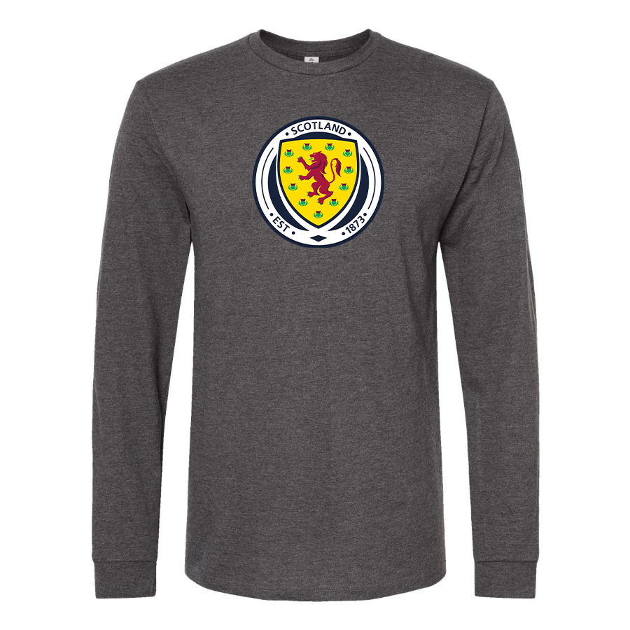 Men's Scotland National Soccer Team Long Sleeve T-Shirt