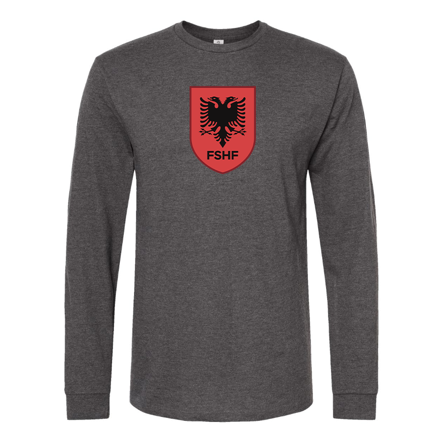 Men's Albania National Soccer Team Long Sleeve T-Shirt