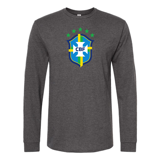 Men's Brazil National Soccer Team Long Sleeve T-Shirt