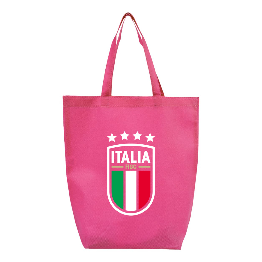 Italy National Soccer Team (Blue) (White) - Q-Tees - Non-Woven Gusset Bottom Tote - Q1251