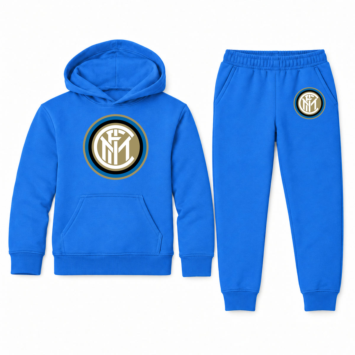 Inter Milan Soccer youth hoodie jogger set, Blue, Youth Large ages 10–12