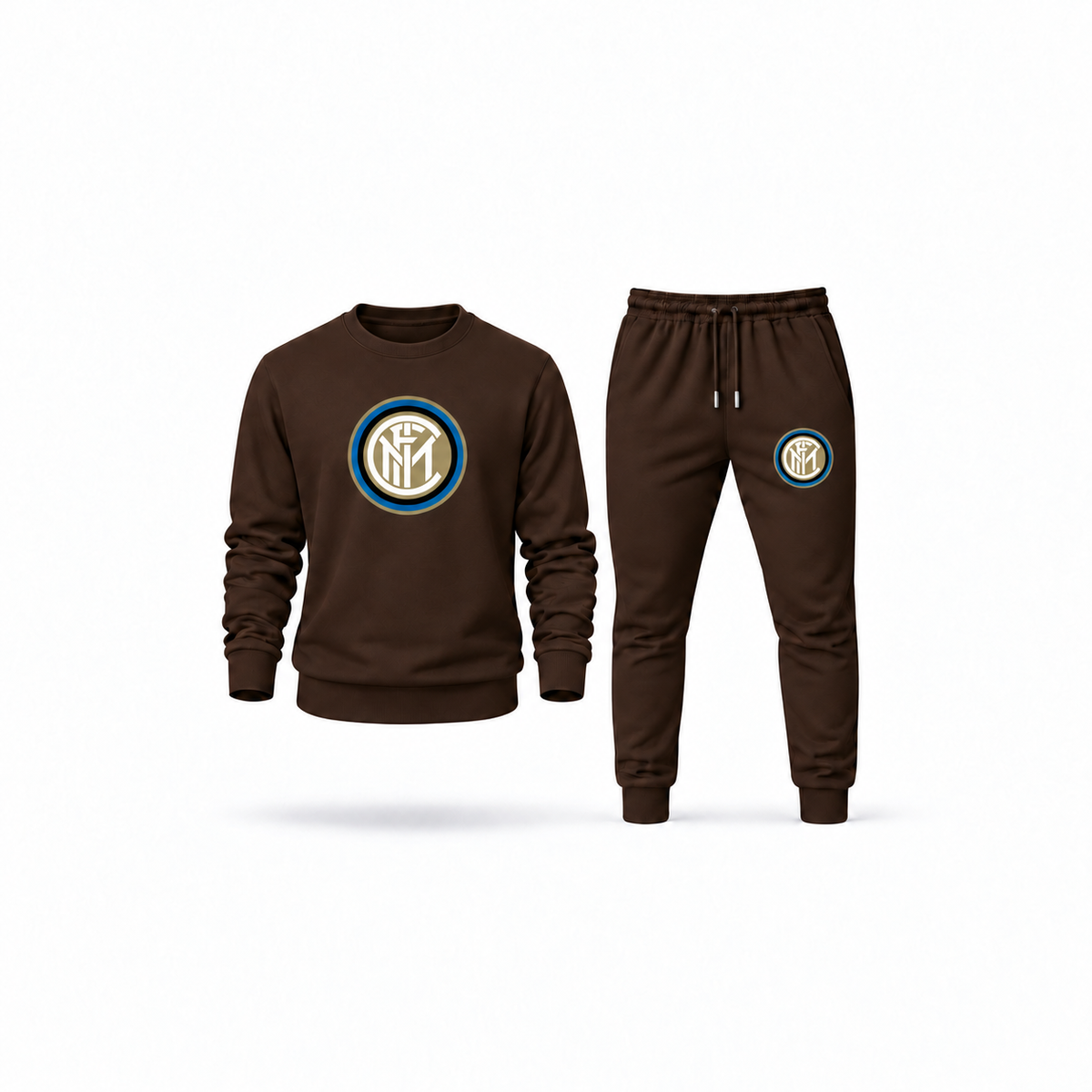 Men's Inter Milan  Soccer Sweatshirt Joggers Set | Color: Brown | Main