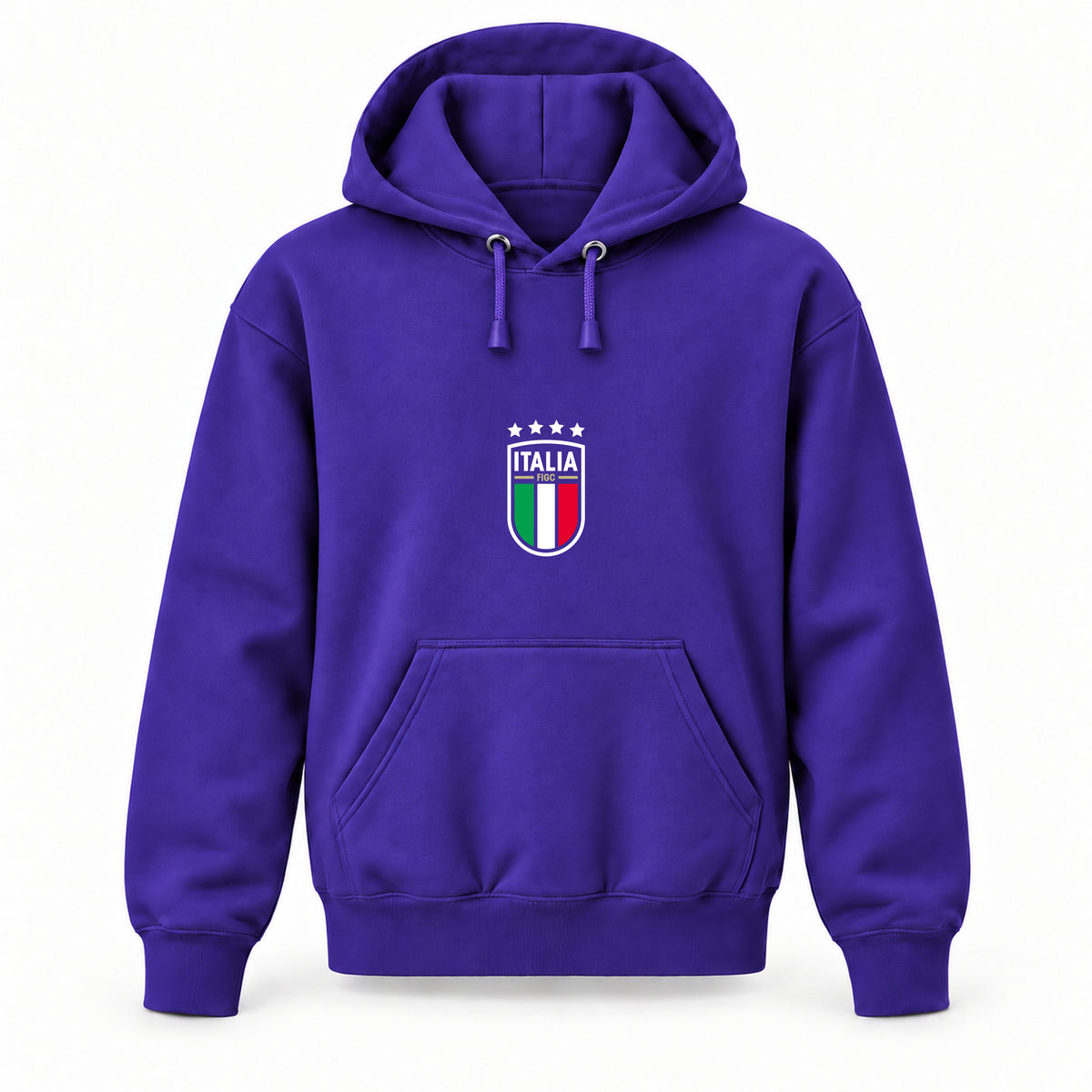 Italy National Soccer Team - Youth Large Hoodie (Ages 10–12) | Color: Purple