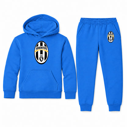 Juventus Football Club Classic youth hoodie jogger set, Blue, Youth Large ages 10–12