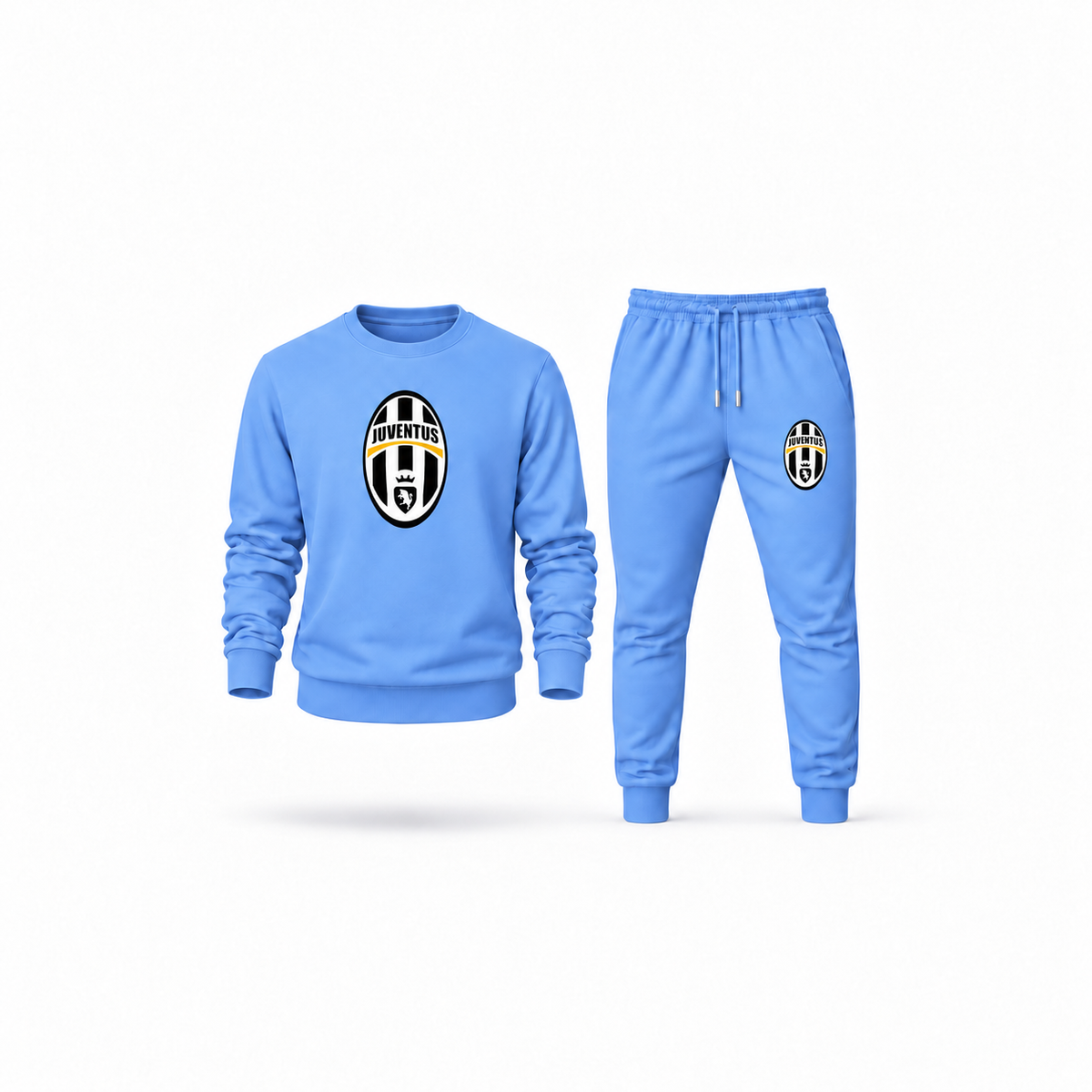 Men's Juventus Football Club Classic Sweatshirt Joggers Set | Color: Carolina Blue | Main