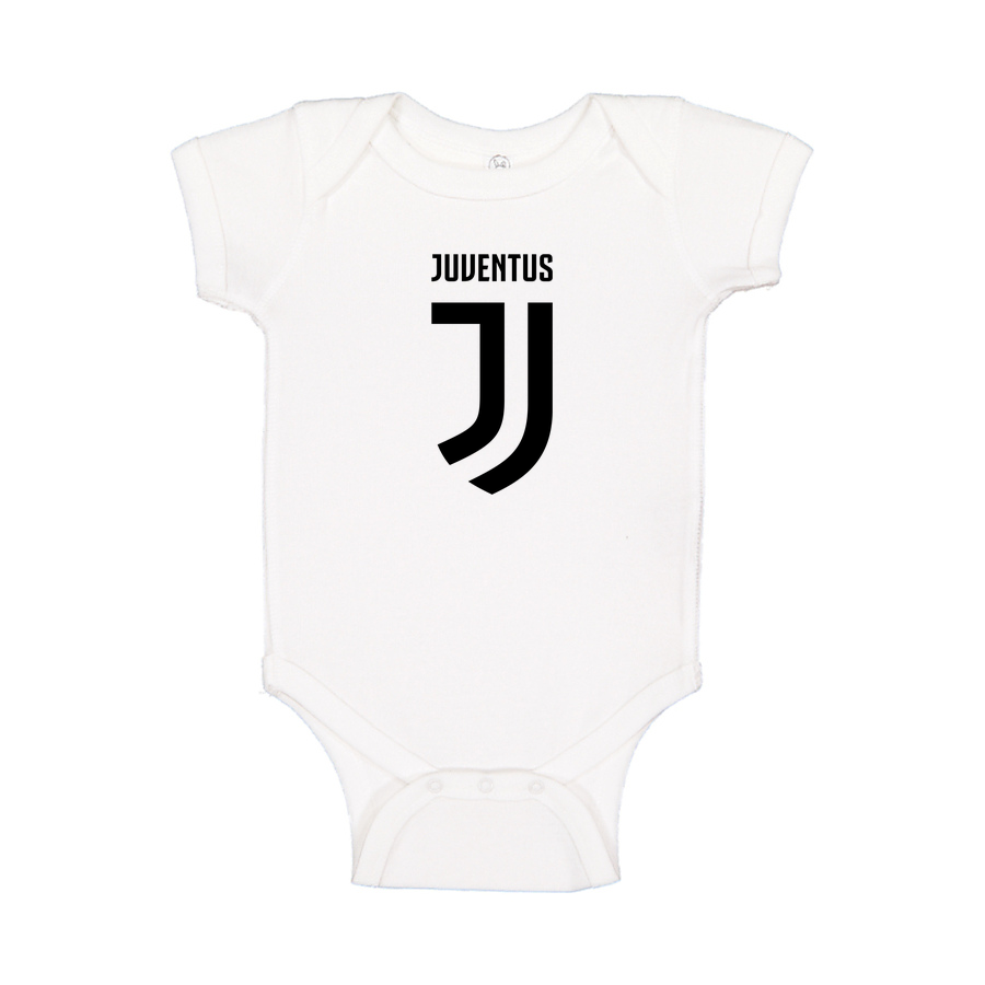 Juventus Soccer Baby Romper Onesie | Color: White | Original artwork on Drive garment