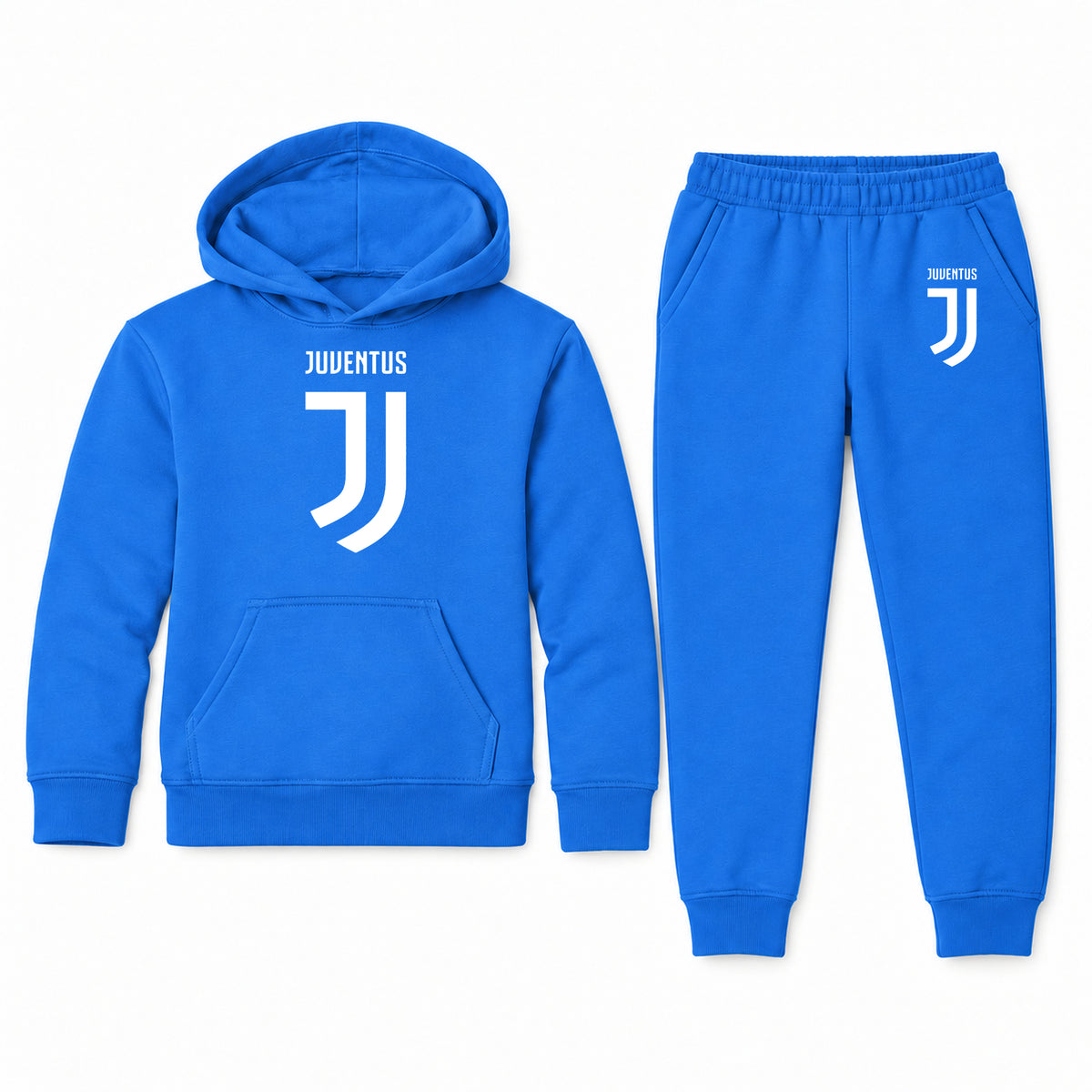 Juventus Soccer youth hoodie jogger set, Blue, Youth Large ages 10–12