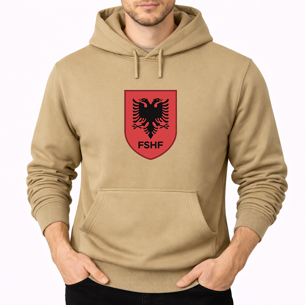 Men's Albania National Soccer Team Pullover Hoodie