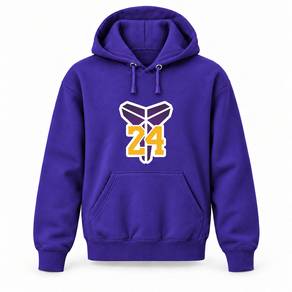 Kobe Bryant Mamba 24 - Youth Large Hoodie (Ages 10–12) | Color: Purple