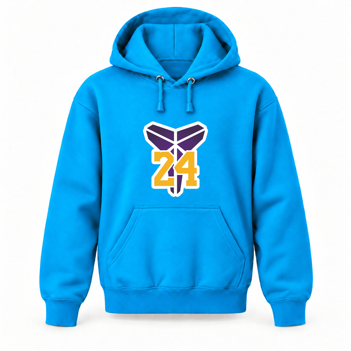 Kobe Bryant Mamba 24 - Youth Large Hoodie (Ages 10–12) | Color: Turquoise