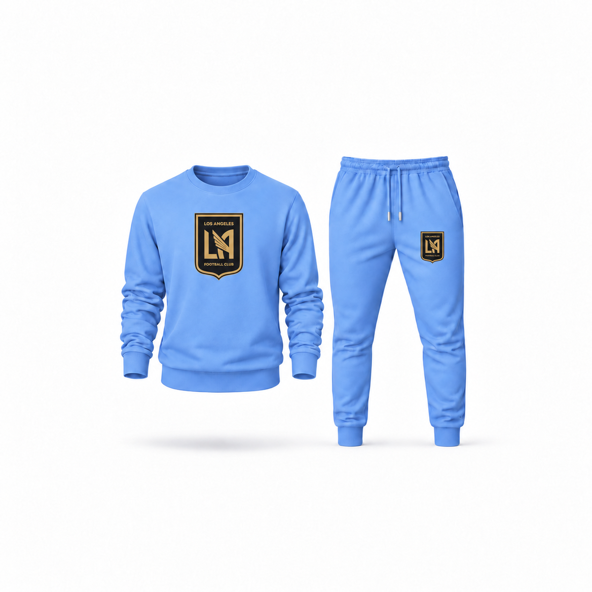 Men's LAFC Los Angeles Football Club Sweatshirt Joggers Set | Color: Carolina Blue | Main
