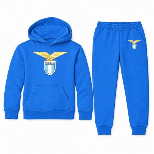 Lazio FC youth hoodie jogger set, Blue, Youth Large ages 10–12
