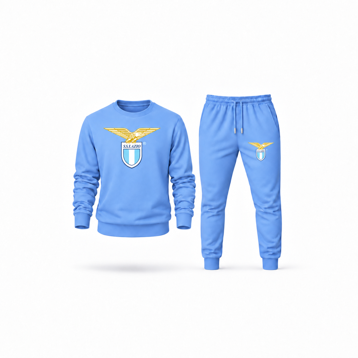 Men's Lazio FC Sweatshirt Joggers Set | Color: Carolina Blue | Main