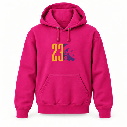 Lebron James 23 - Youth Large Hoodie (Ages 10–12) | Color: Hot Pink