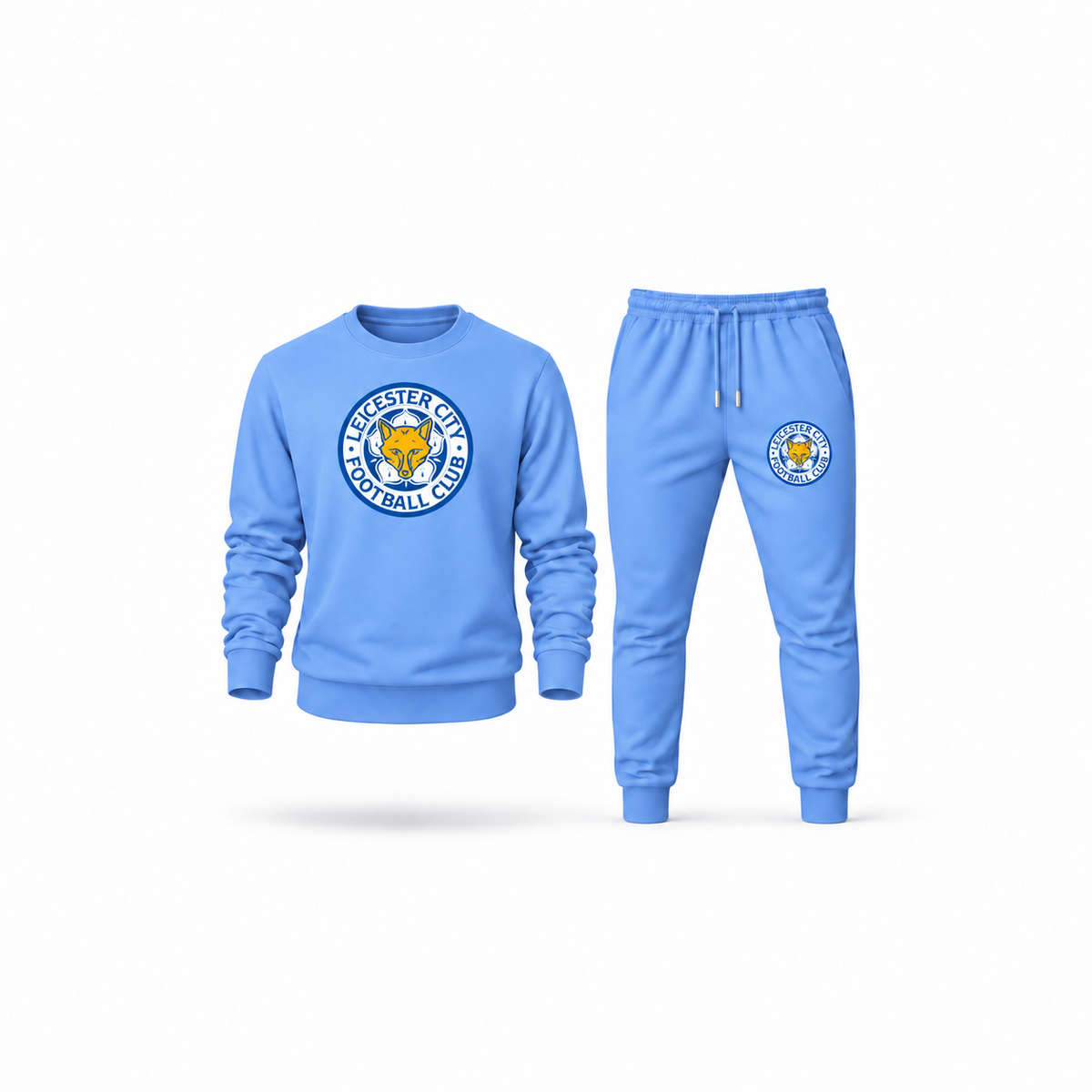 Men's Leicester City FC Sweatshirt Joggers Set | Color: Carolina Blue | Main