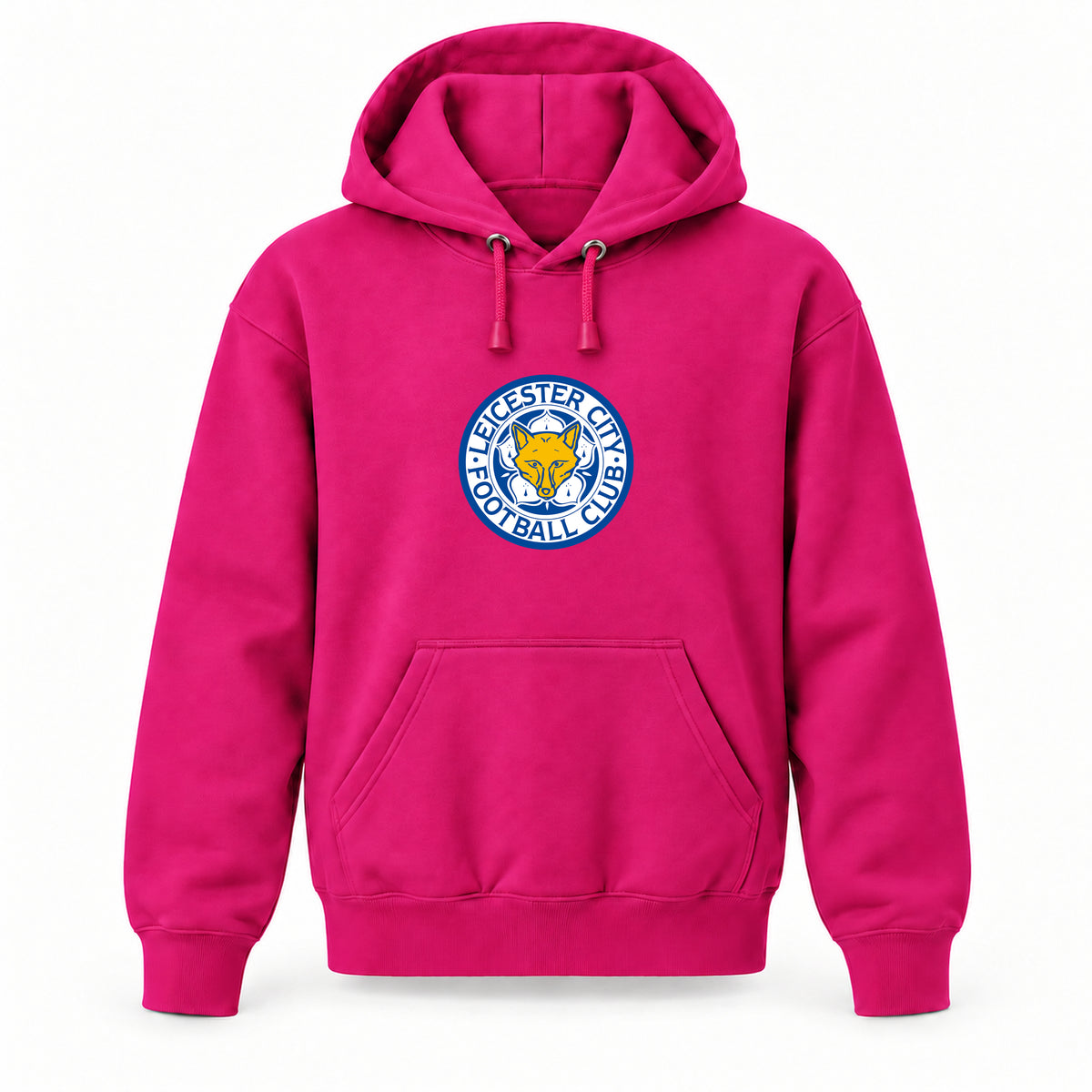 Leicester City FC - Youth Large Hoodie (Ages 10–12) | Color: Hot Pink