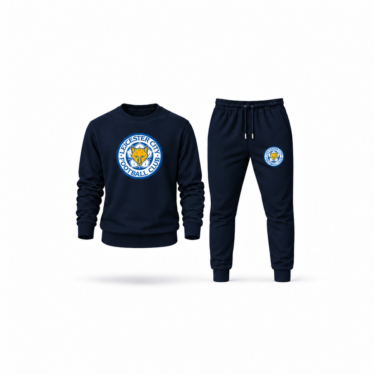 Men's Leicester City FC Sweatshirt Joggers Set | Color: Navy | Main