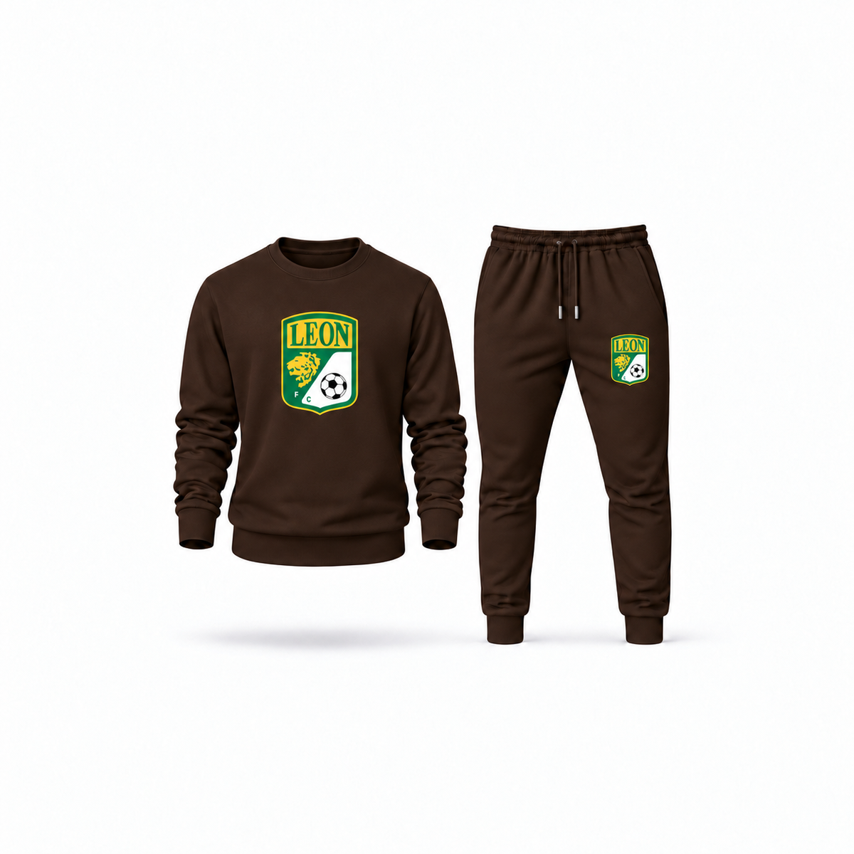 Men's Leon FC Sweatshirt Joggers Set | Color: Brown | Main