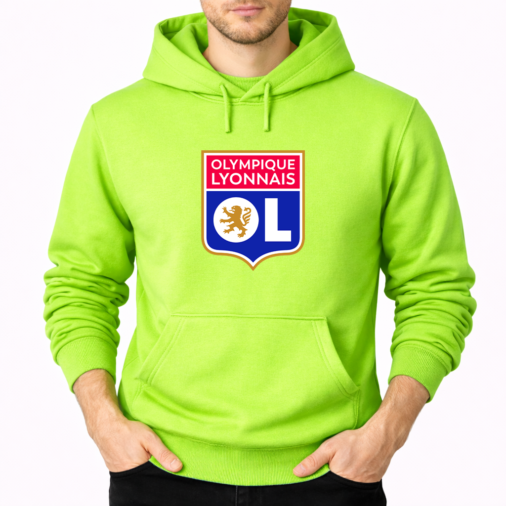 Men's Olympique Lyonnais FC Pullover Hoodie