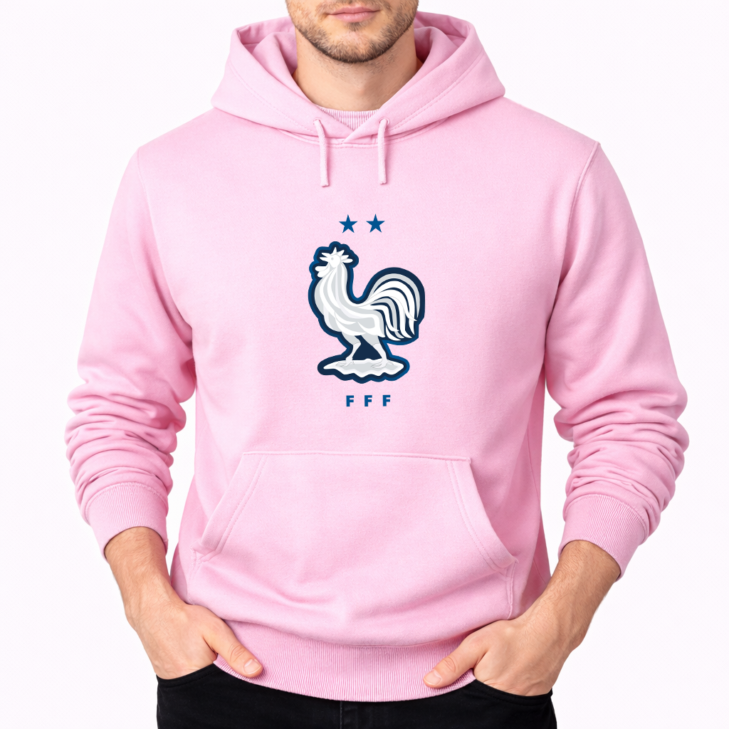Men's France National Soccer Team Pullover Hoodie
